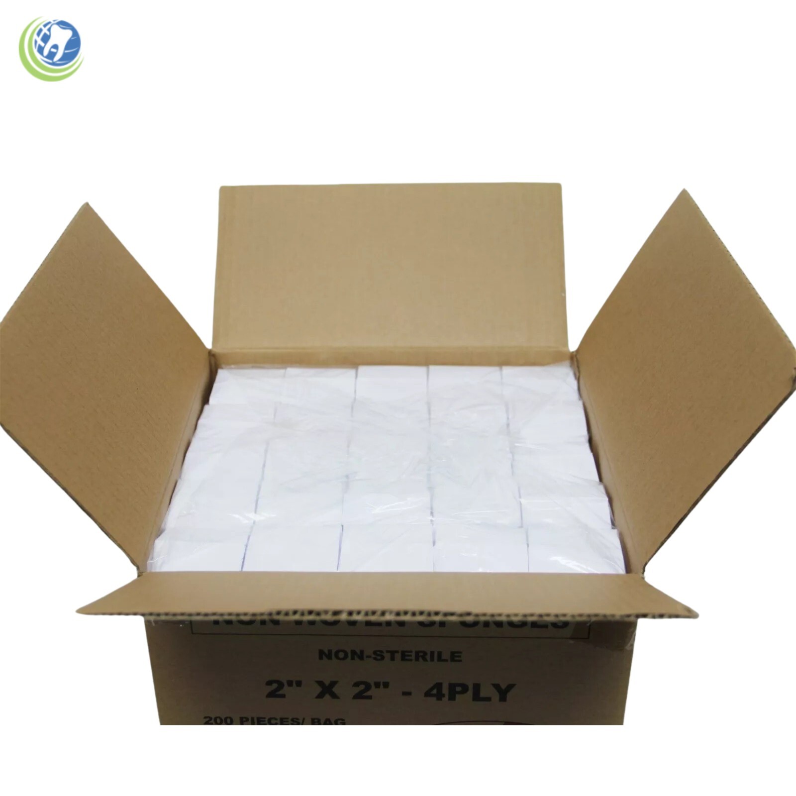 GAUZE 2 X 2 4 PLY NON WOVEN CASE OF 5,000 DENTAL MEDICAL HOSPITAL HYGIENIST
