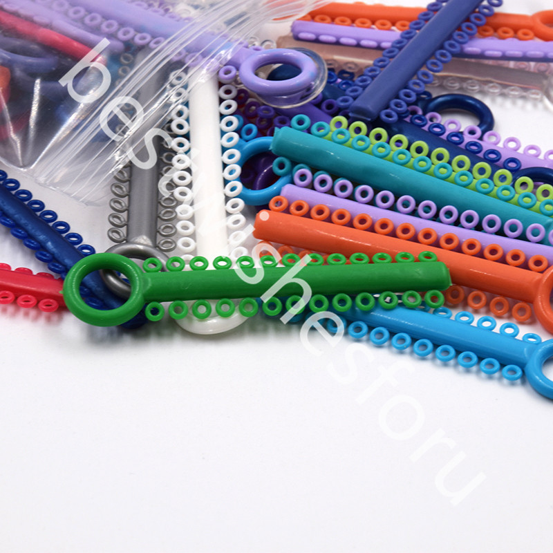 1040 Pcs Dental Ligature Ties Orthodontics Elastic Rubber Bands Multi 36 Colors