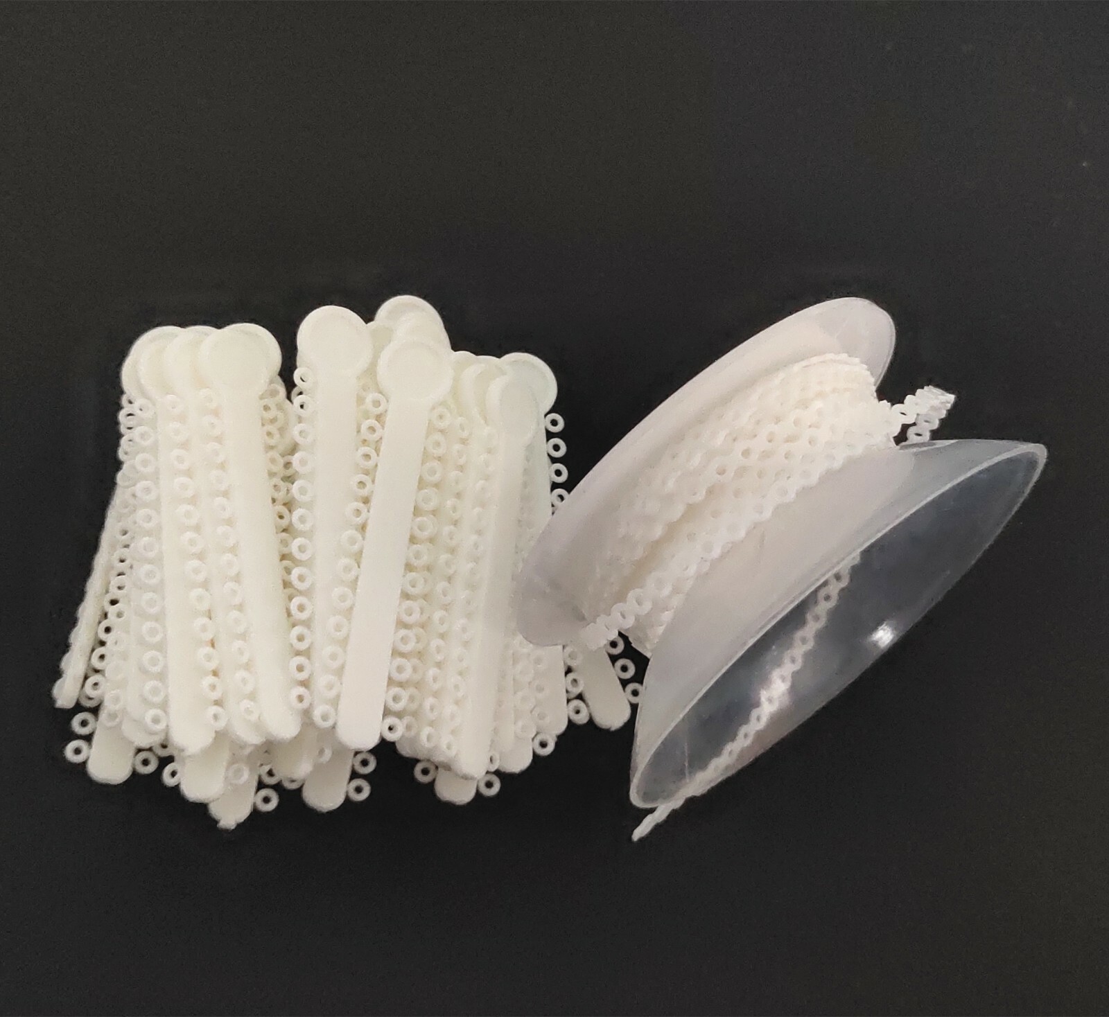 1 Pack White Ligature Ties 1008Pcs/Pack 1 Pack Ultra Power Chain 15 Feet Short