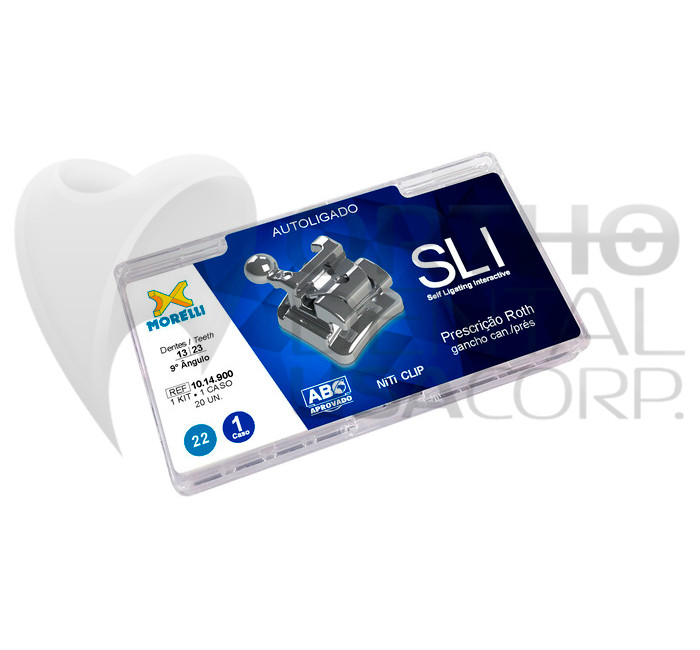 Brackets Roth Self-ligation .022 Hook 3,4,5 Morelli 20pcs USA Seller Orthodental