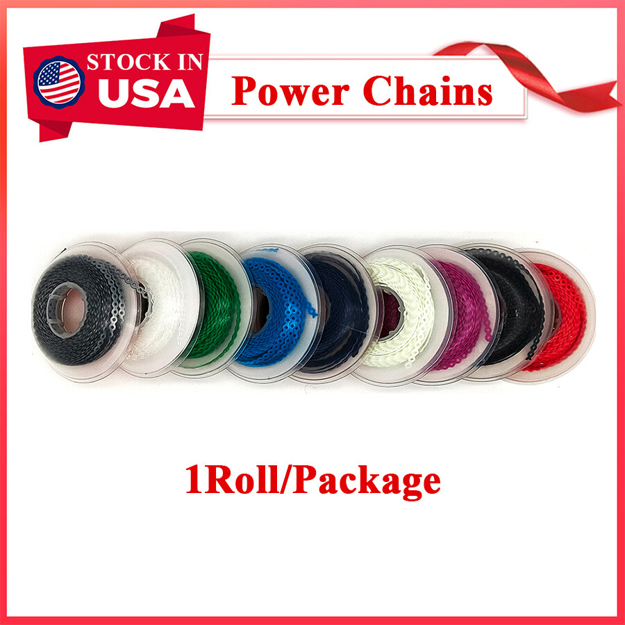 Dental Orthodontic Elastic Rubber Power Chain Rubber Band for BraceHigh Strengt