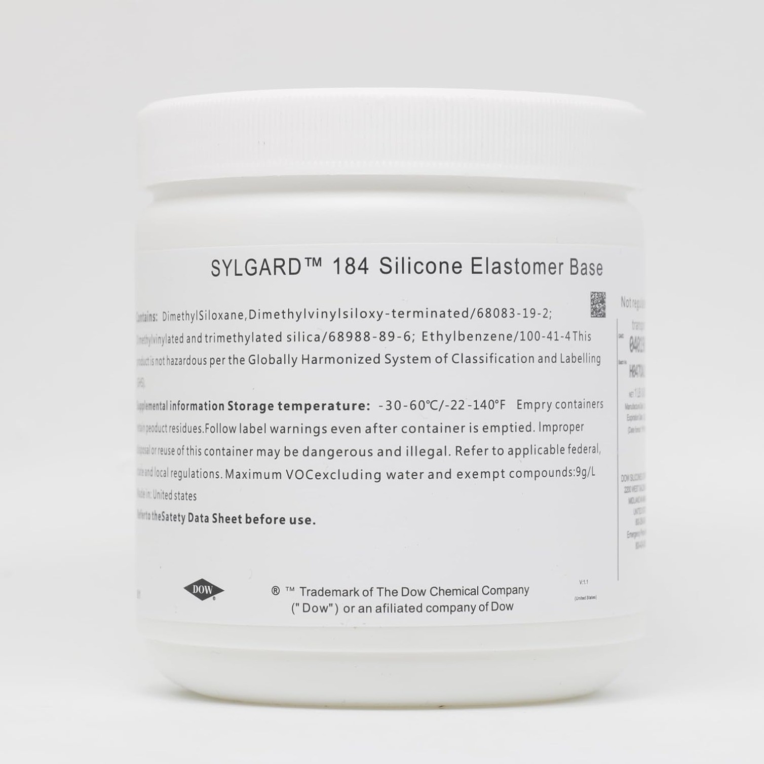 184 Silicone Elastomer Kit Base A + Curing Agent Solidifier B for Electrical
