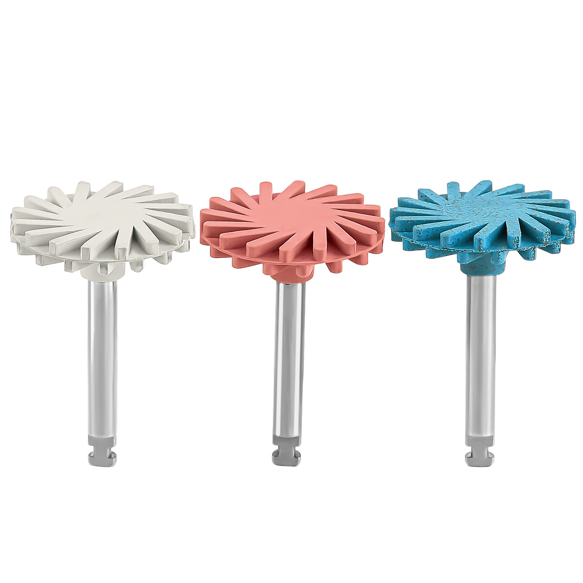 Dental RA Latch Type Composite Polishing Burs Brush Silicone Rubber with Diamond