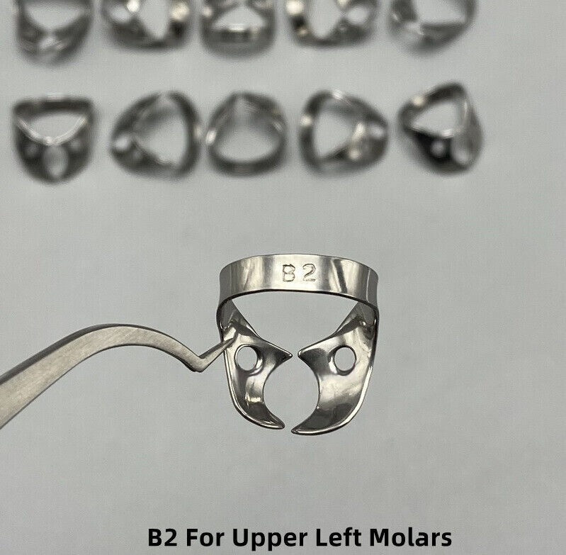Dental Rubber Dam Clamps B2 Brinker Clamp Endodontic S.S Surgical Instruments