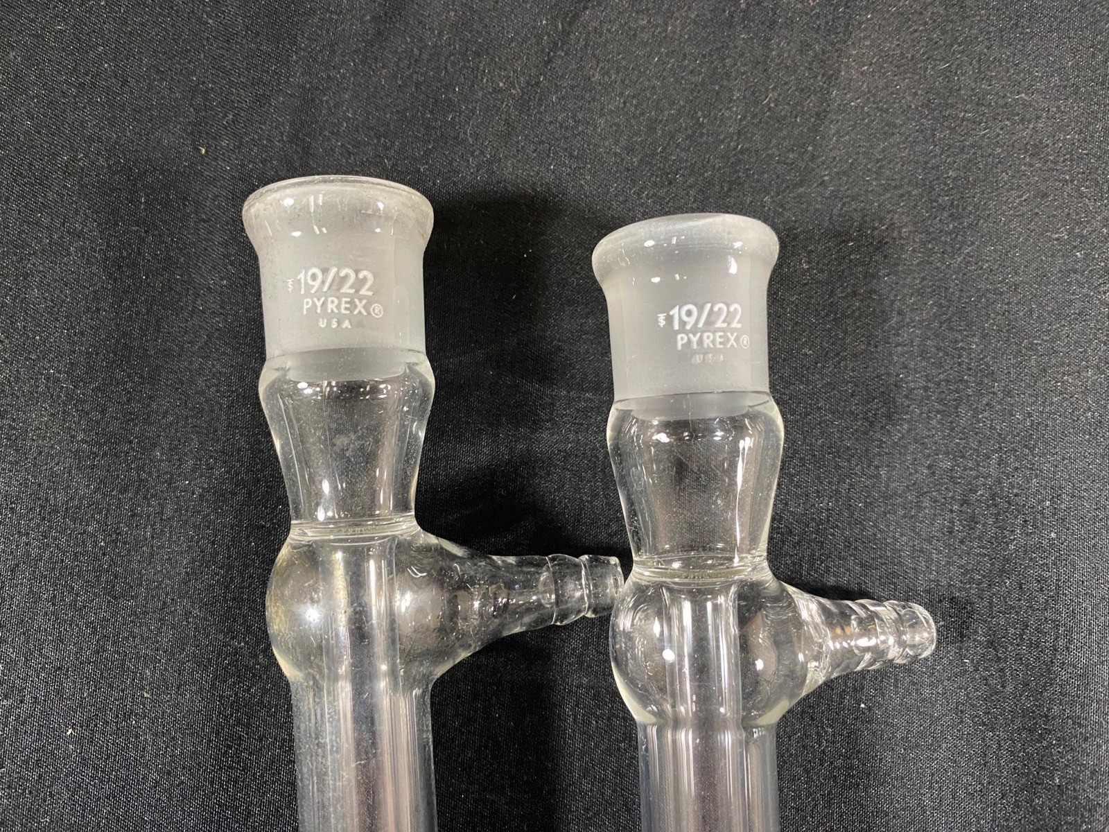 PYREX Glass 19/22 190mm Jacket Distilling West Condenser Drip Tip 2705-19 (2/Pk)