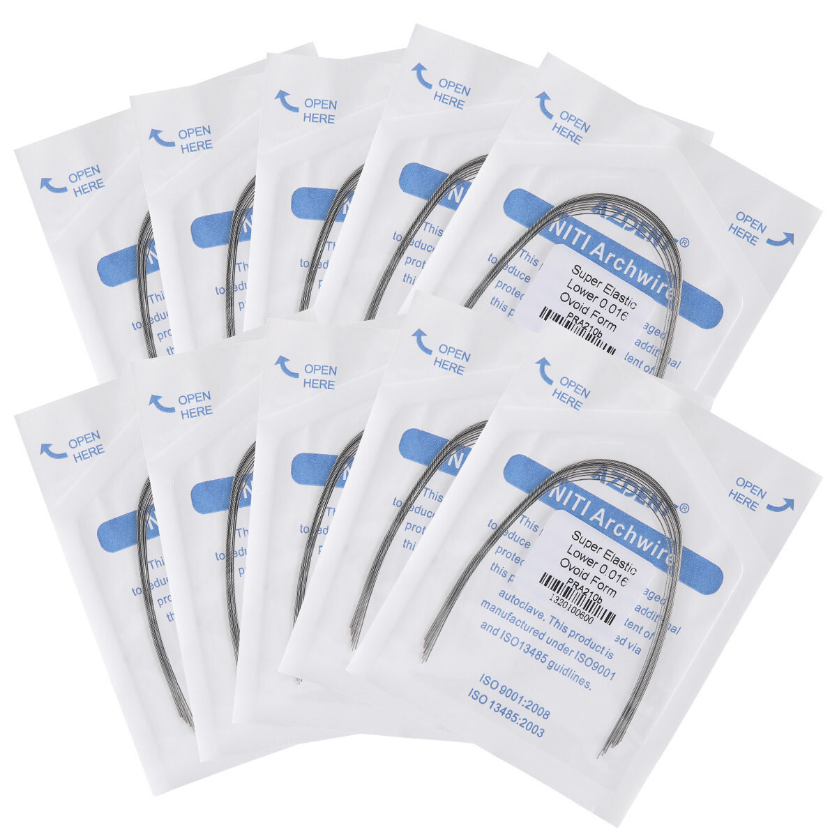 AZDENT Dental Orthodontic Super Elastic Niti Arch Wire Oval Form