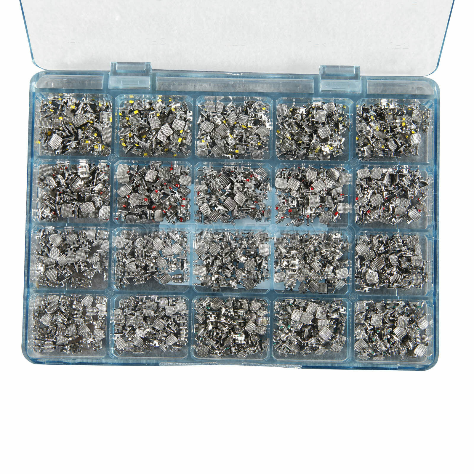 1000pcs Dental Orthodontics Monoblock Brackets Brace MINI MBT.022 345 Hooks M