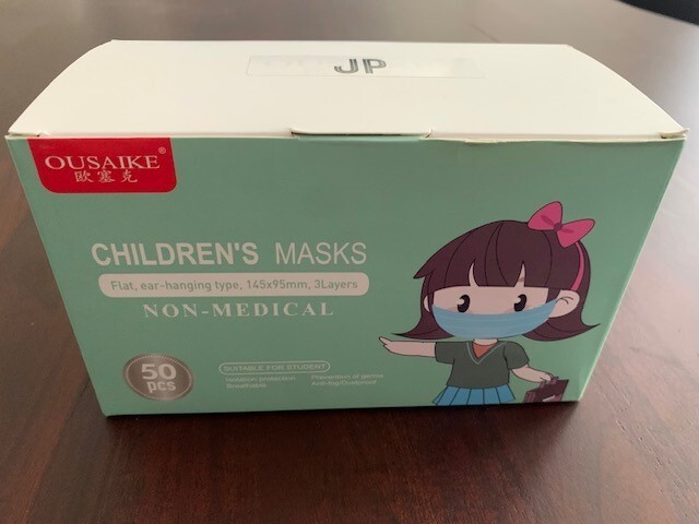Kids Disposable Face Mask 50 PCS 3 Ply Ear loop Breathable & Comfortable Mask