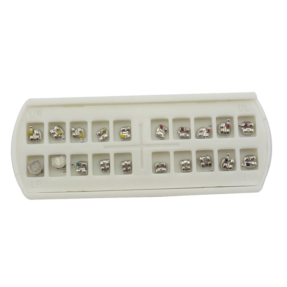 5Pack Dental Orthodontic Brackets MBT/Roth 022 3/345Hook Mini Metal Teeth Braces