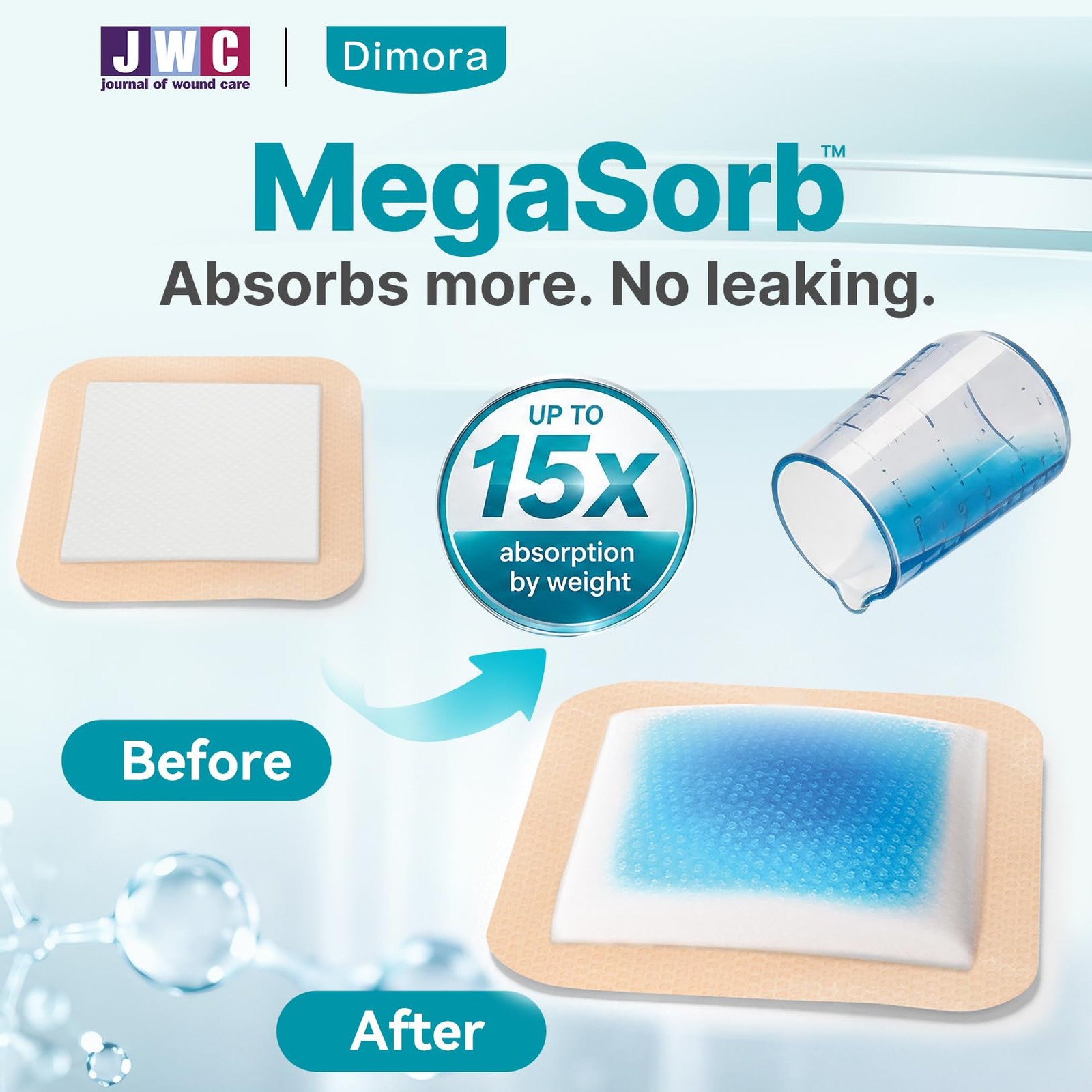 Dimora Silicone Foam Dressing with Border Adhesive 3×3 Inch (Pack of 10)