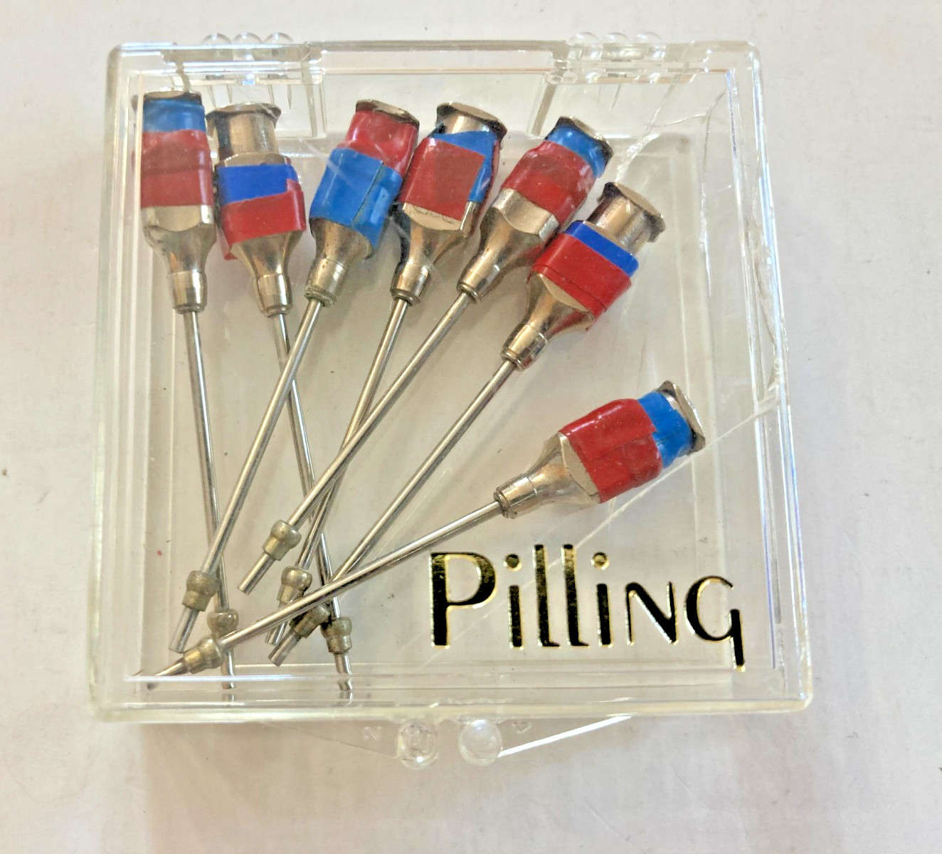 Lot Of 6 Pilling Laryngeal Syringe Cannula with Luer Lock Instrument
