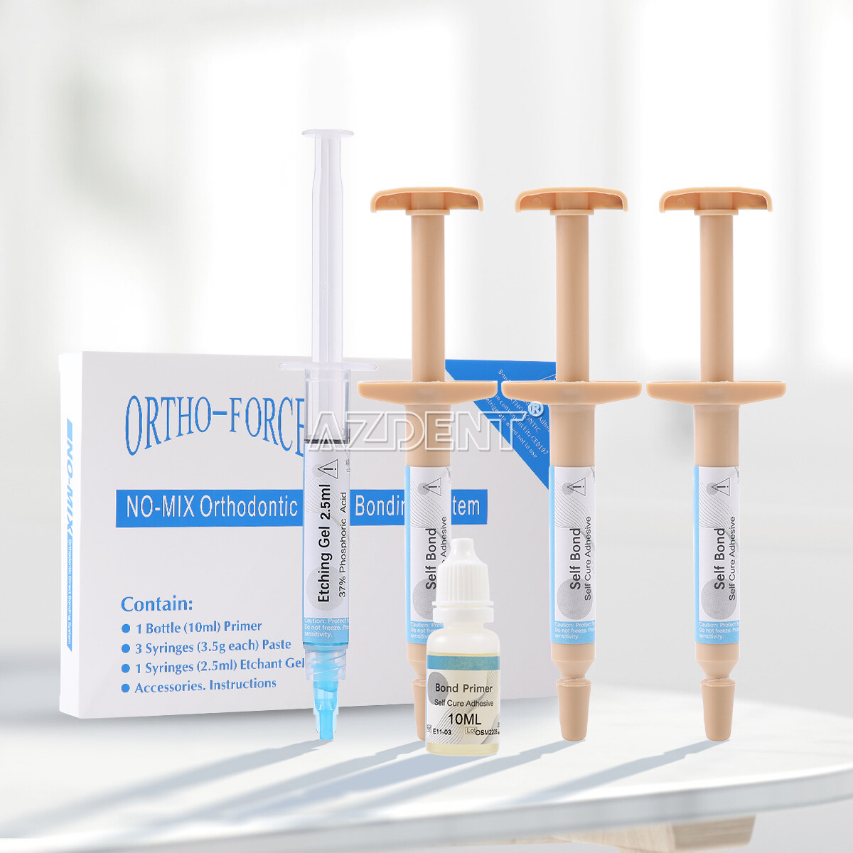 Dental Orthodontic Light Cure Brackets Bonding Adhesive Bonding Etch Gel System