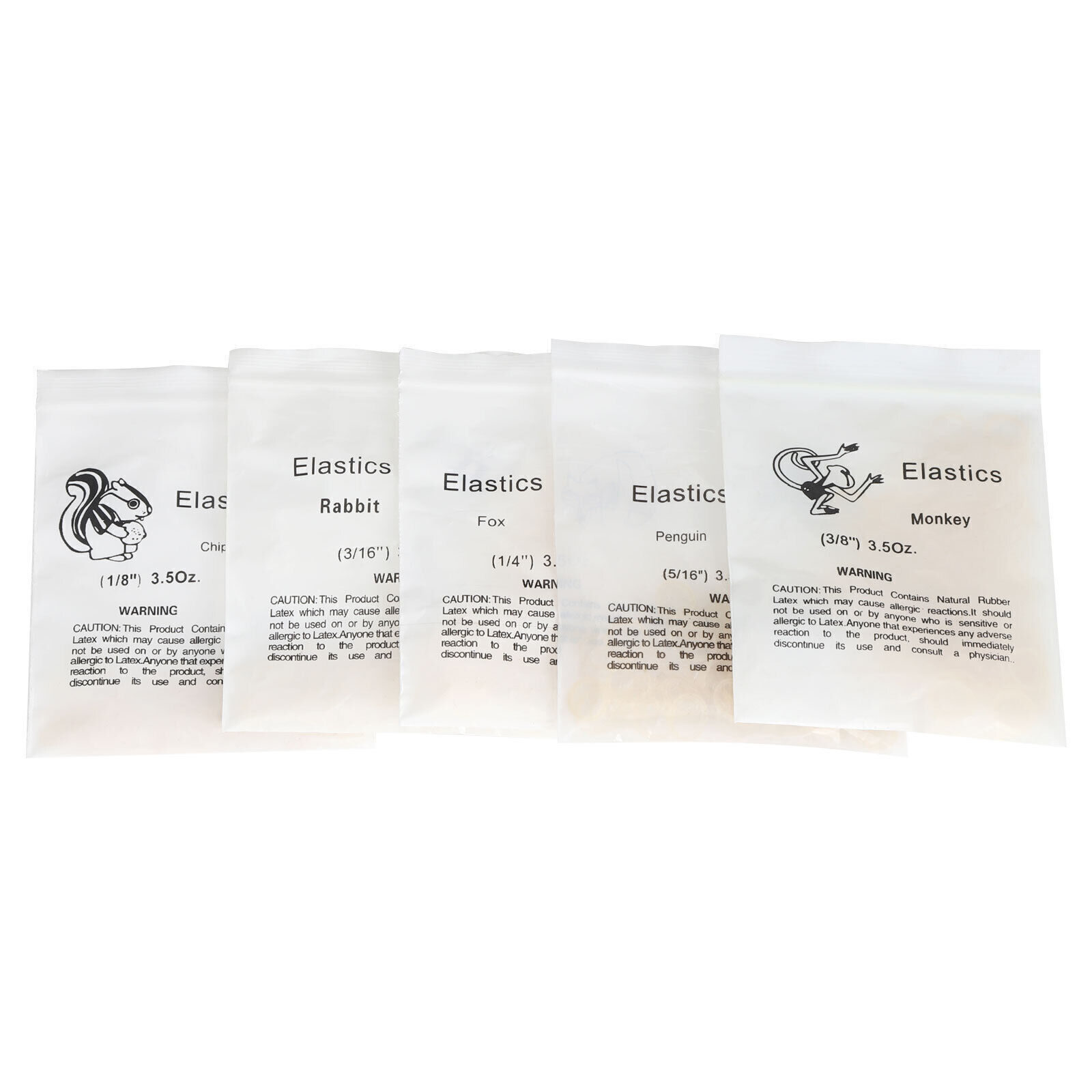 Dental Orthodontic Elastics Rubber Bands 3.5/4.5/6.5oz 1/8 3/16 5/16 1/4 3/8