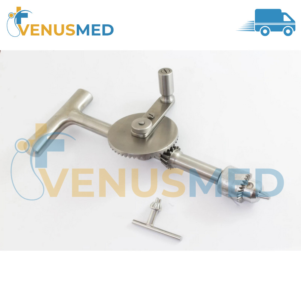 universal open Hand drill with s.s gears orthopedics Instruments