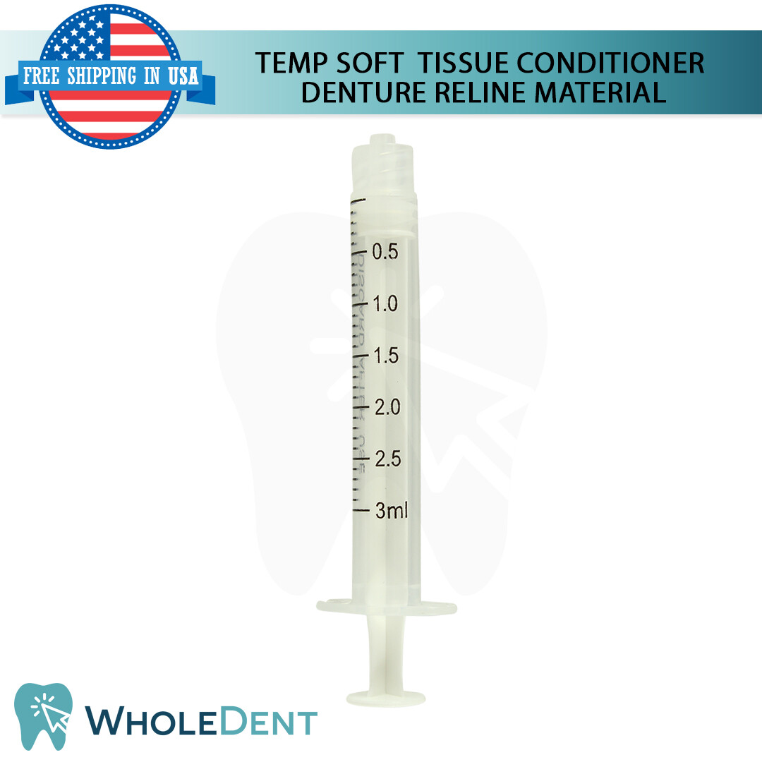 Self Curing Resin For Temp Soft Reline Home Use Kit DIY Denture Temporal Renew