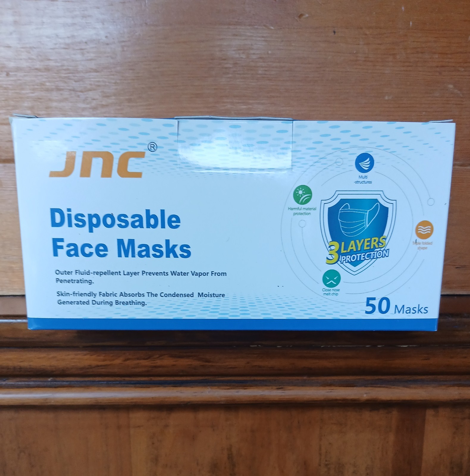 **Box of 50** Disposable 3 Layer Face Mask