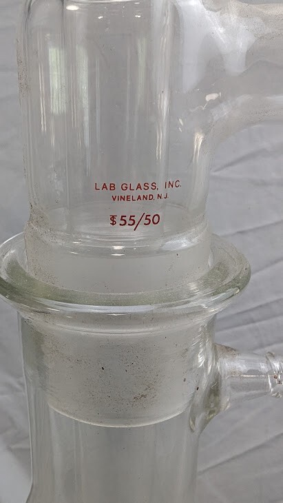 PYREX 4000 mL 4L Scientific Glass Filtering Flask w/ Sidearm 55/50 Center tube