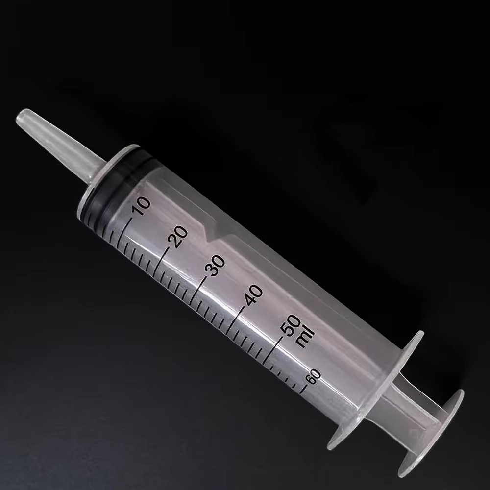 60-350ML Reusable Big Large Plastic Hydroponics Nutrient Measuring Syringe