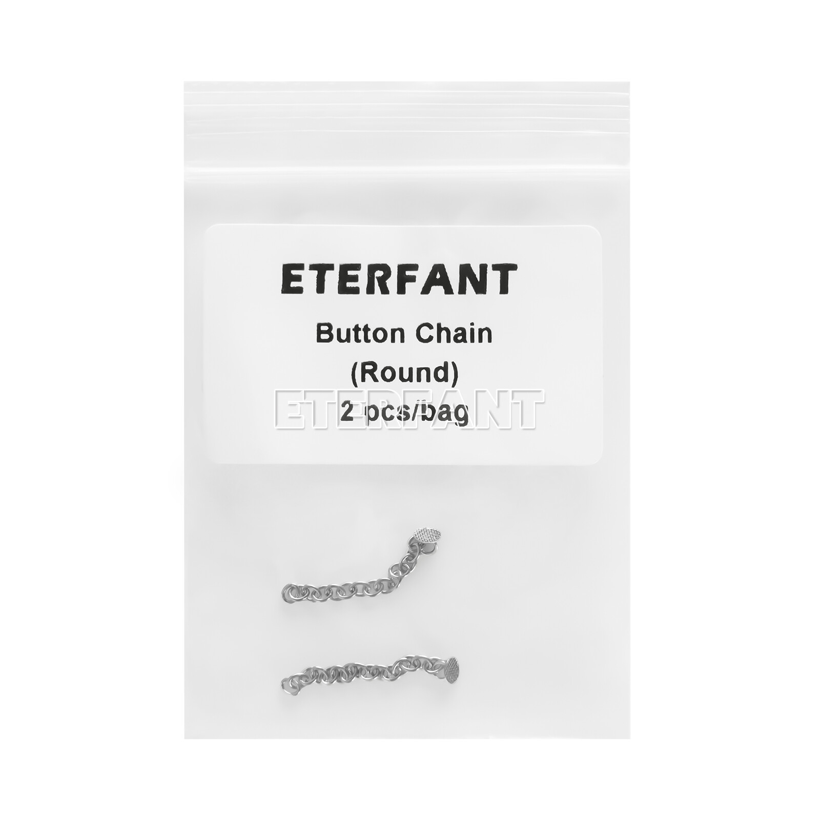 ETERFANT Dental Ortho Lingual Button Traiction Chains Round Plated Silver/Gold