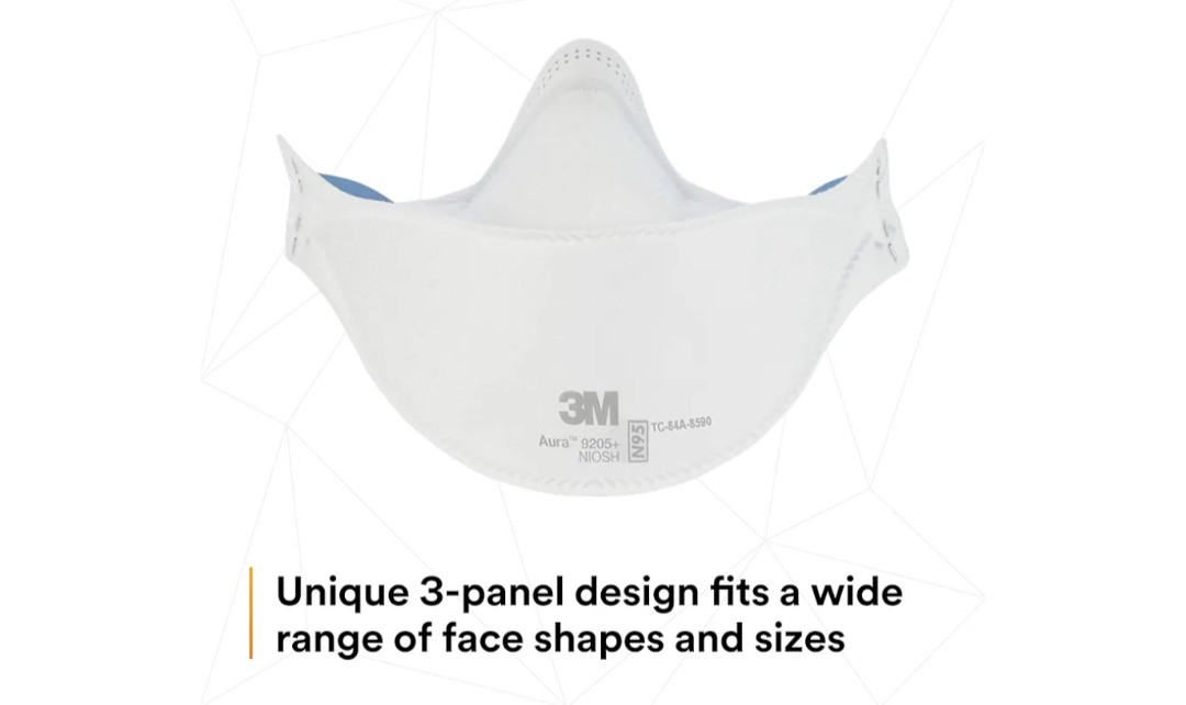 3M Aura 9205 N 95 Particulate Respirator Face Mask – White (130 Pack) Hot Deal