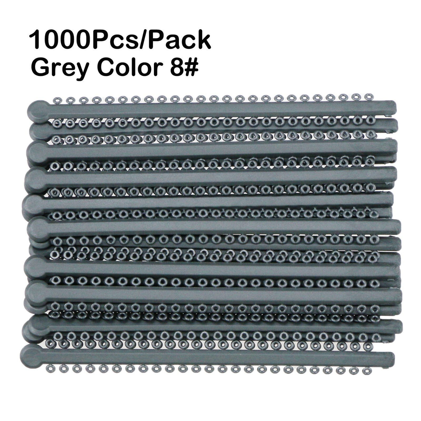 1000Pcs/Pack Long Type Dental Orthodontic Ligature Ties Elastic Rubber Bands