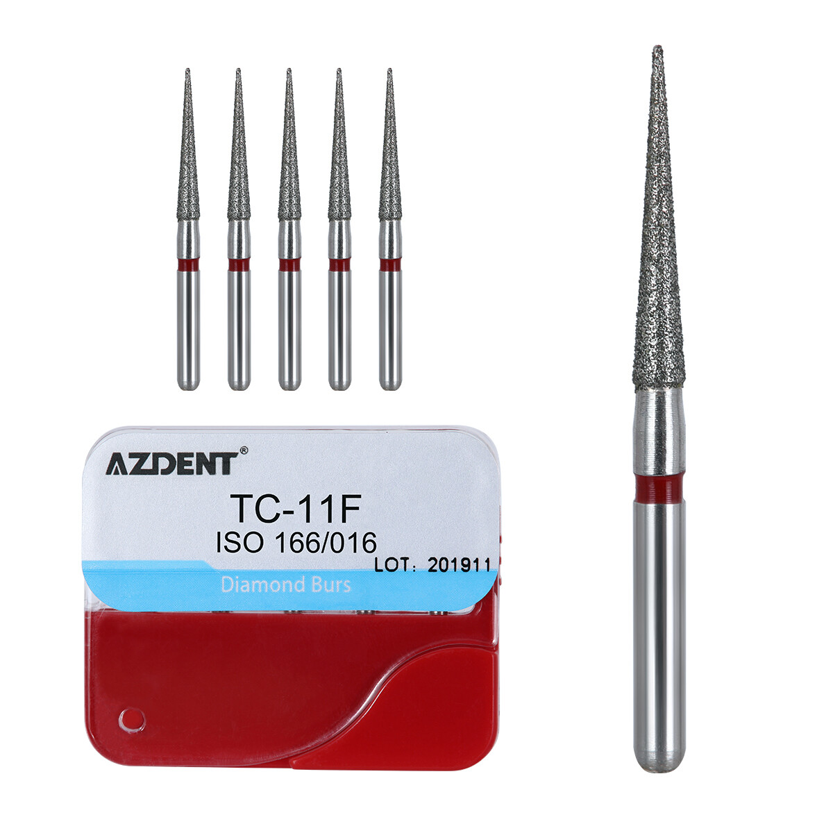 100pcs 20Types Dental High Speed Handpiece Diamond Burs Drills Medium FG 1.6mm