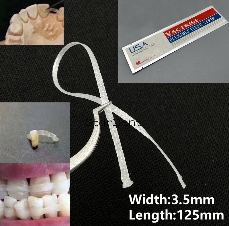 7Pcs Dental Composite Flexible Fiber Strip Glass Splint Loose Tooth Retainer usa