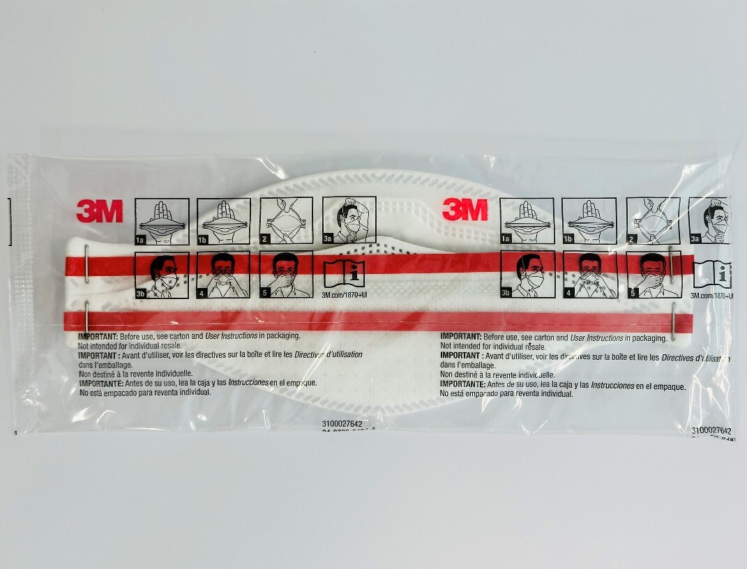 *440-Packs* 3M Aura NIOSH N95 Particulate Respirator Face Mask White 1870+ Case