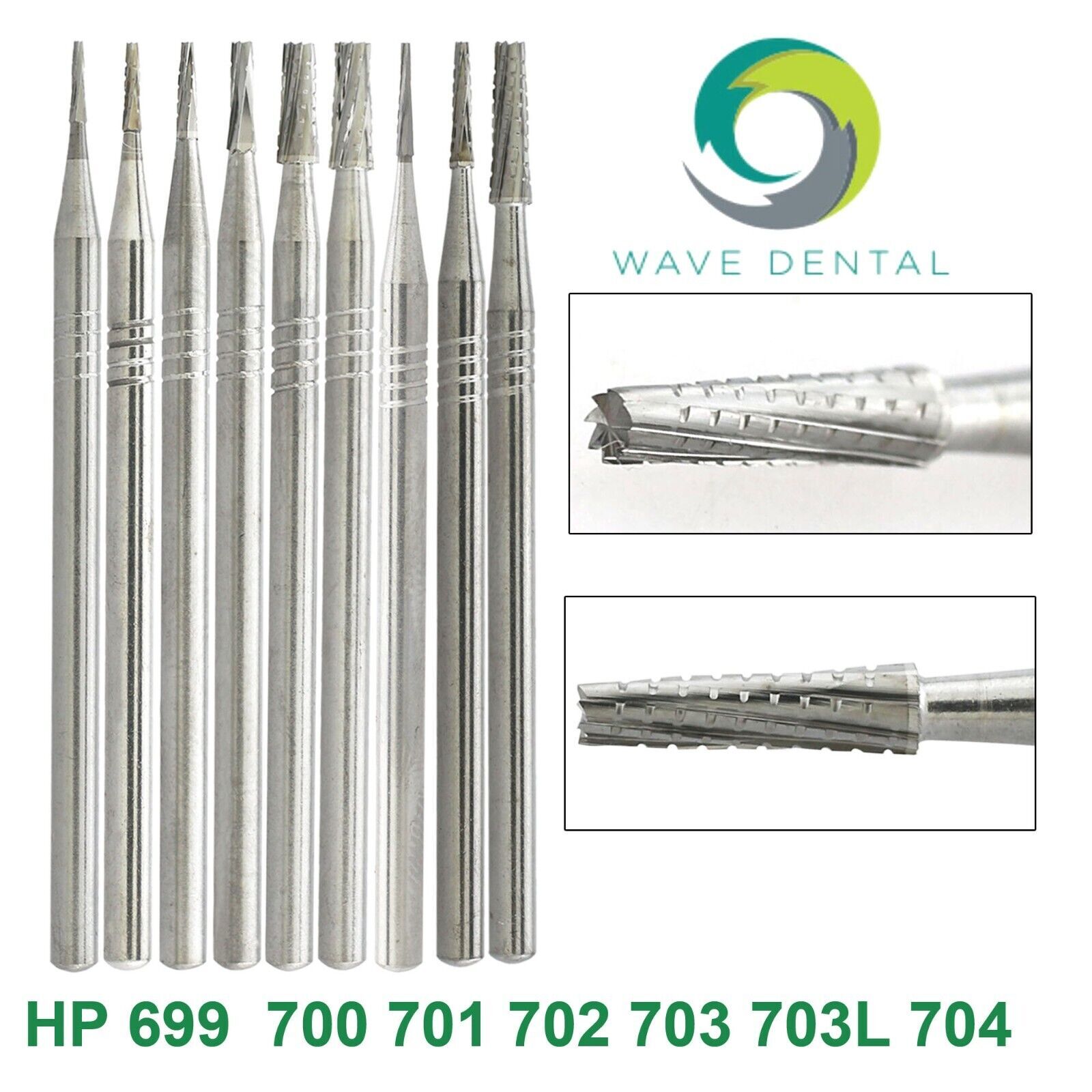 US Wave Dental Carbide Surgical Burs For Low Speed Straight Handpiece HP 44.5mm