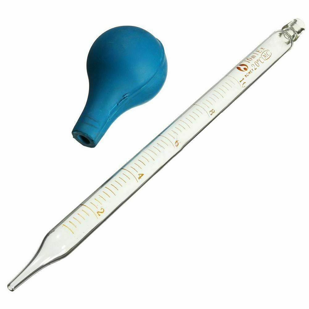 Set of 6 Glass Graduated Lab Pipette Droppers for Liquid & Oil 0.5/1/2/3/5/10ml