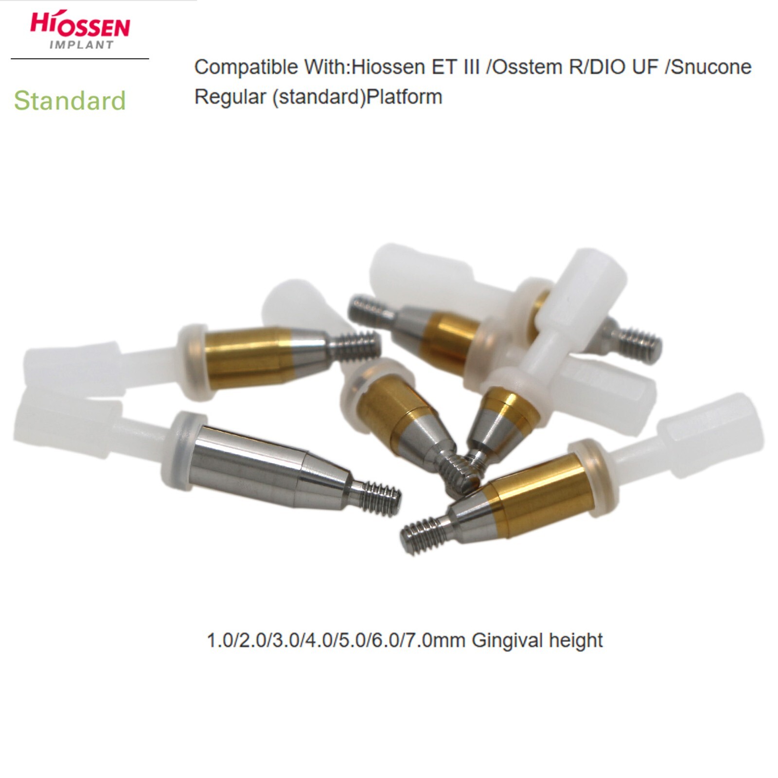 US Hiossen ET Overdenture Locator Abutment Compatible Mini/standard Implants
