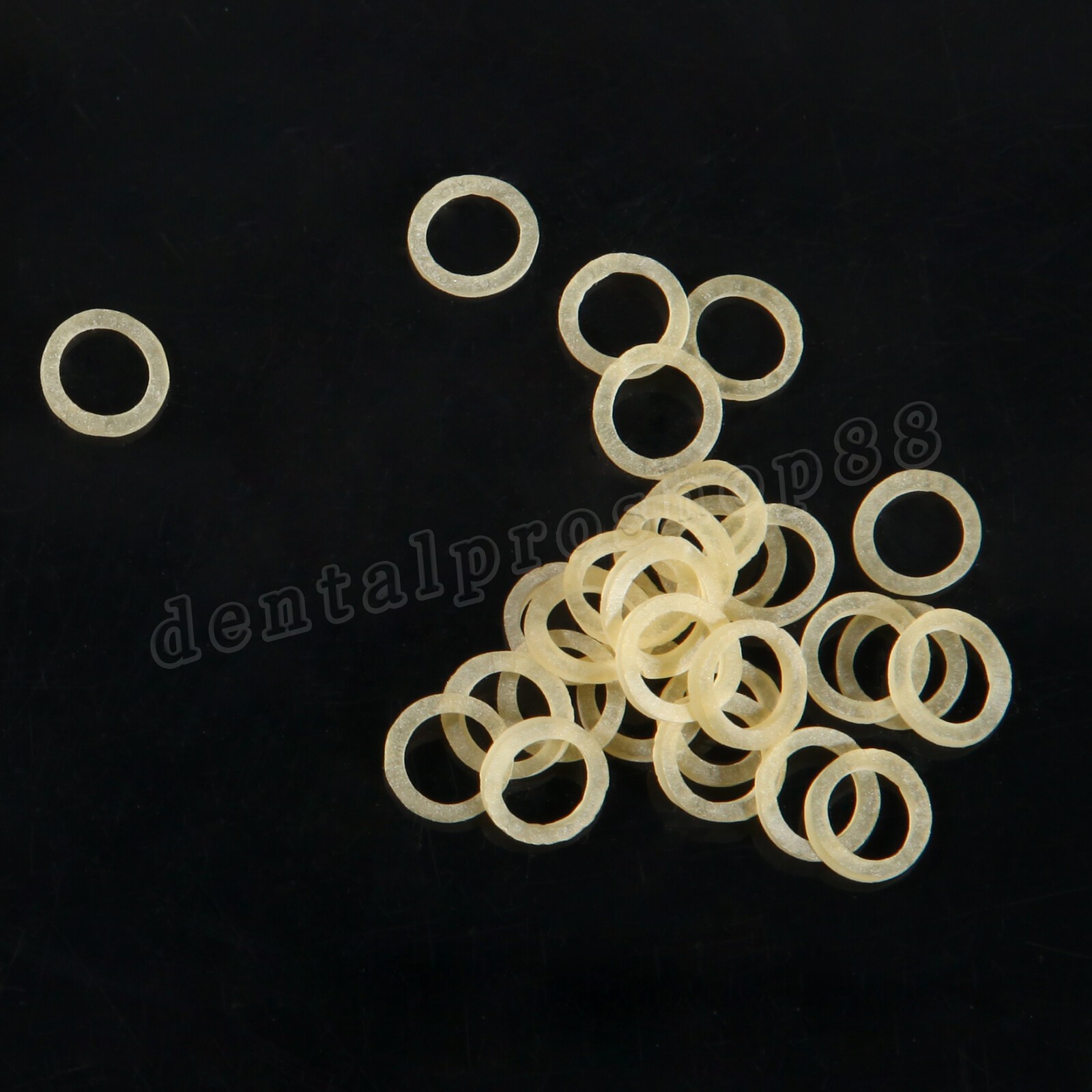 1000pcs Dental Orthodontic Elastics Fox Bands Rabbit Force 6.5 OZ,1/4″ 10 bags