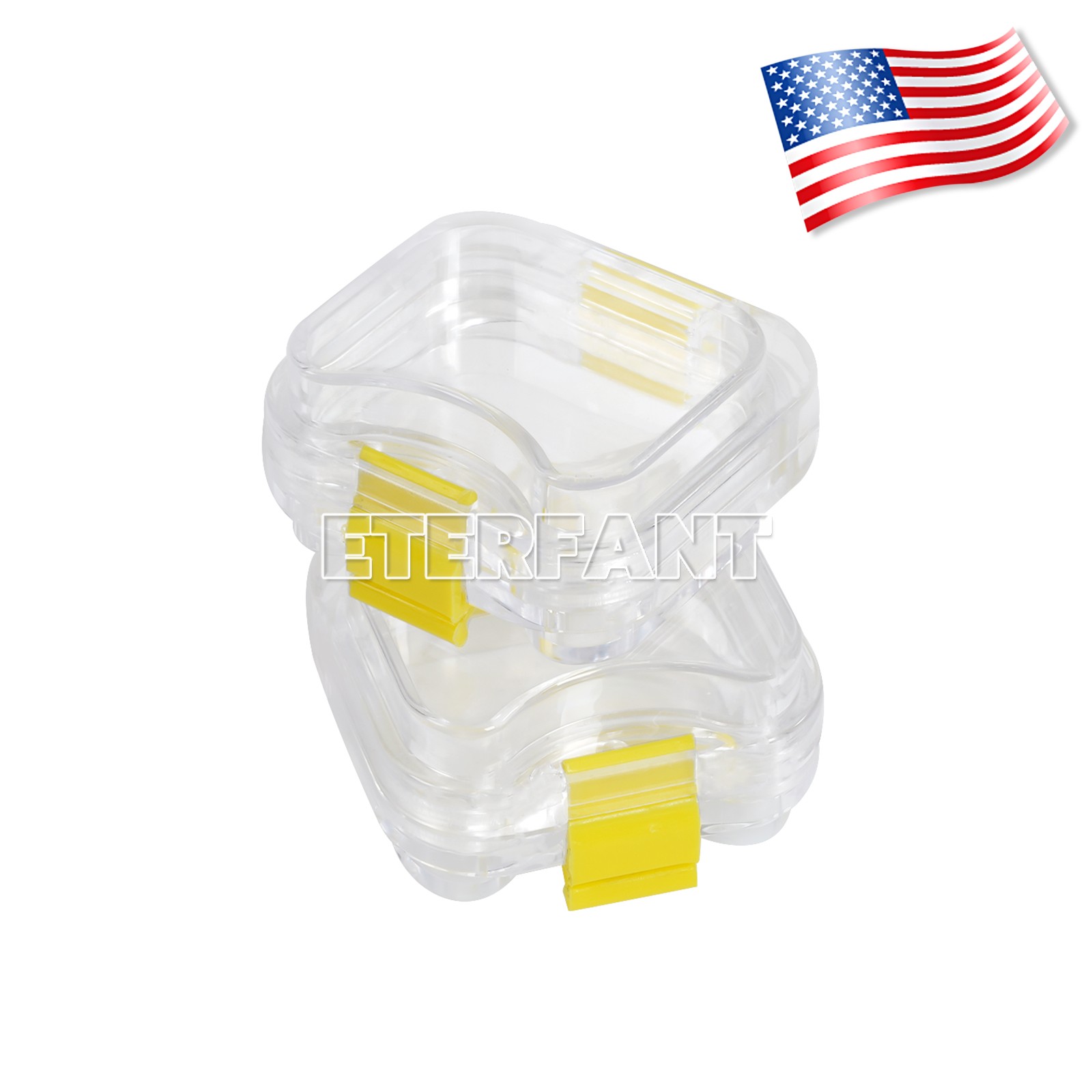 ETERFANT 100pcs Dental Crown and Bridge Pillow Box with Storage Display Box
