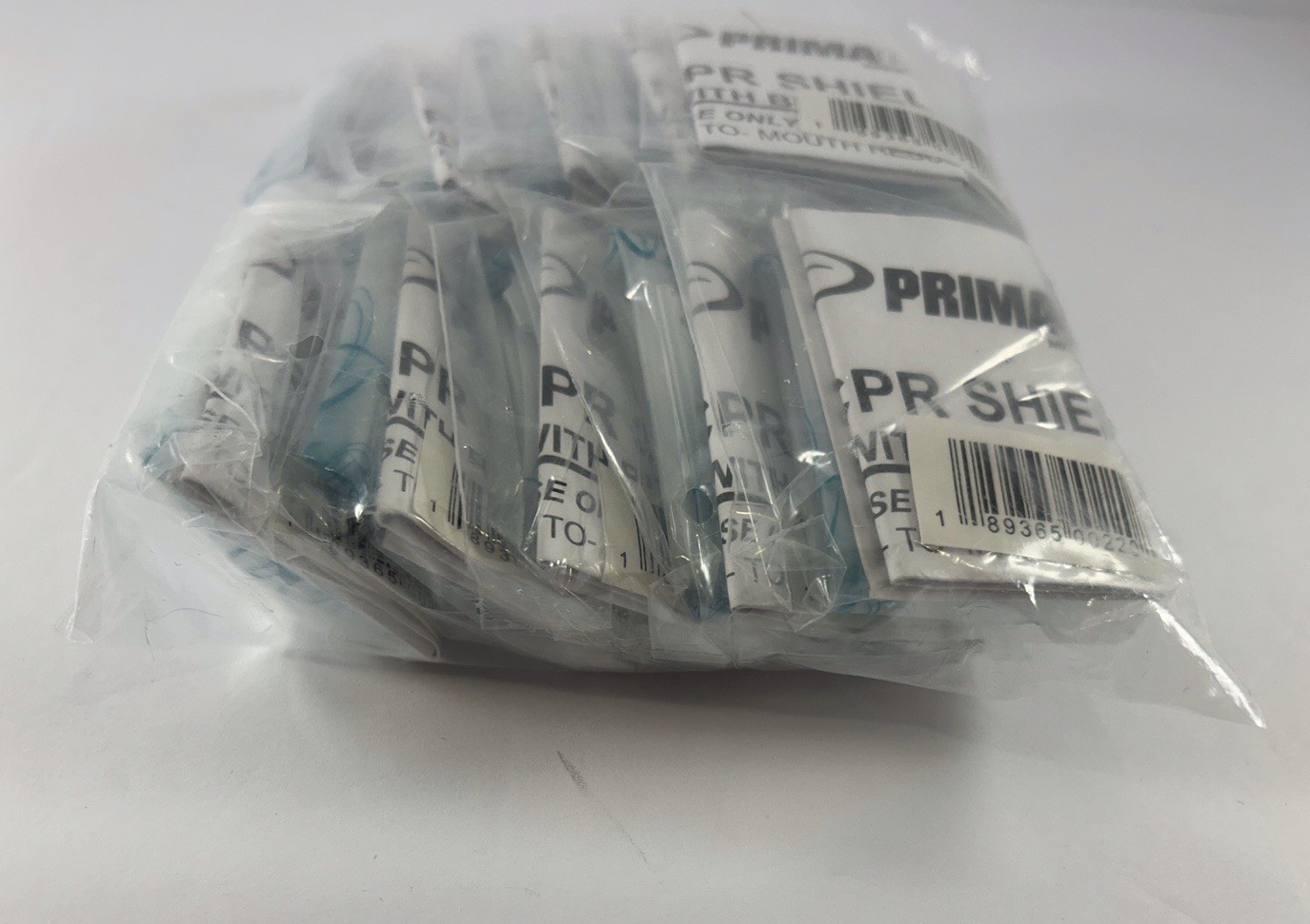 Primacare RS-8632-CS CPR Barrier With One Way Valve Face Shield (Pack of 10)