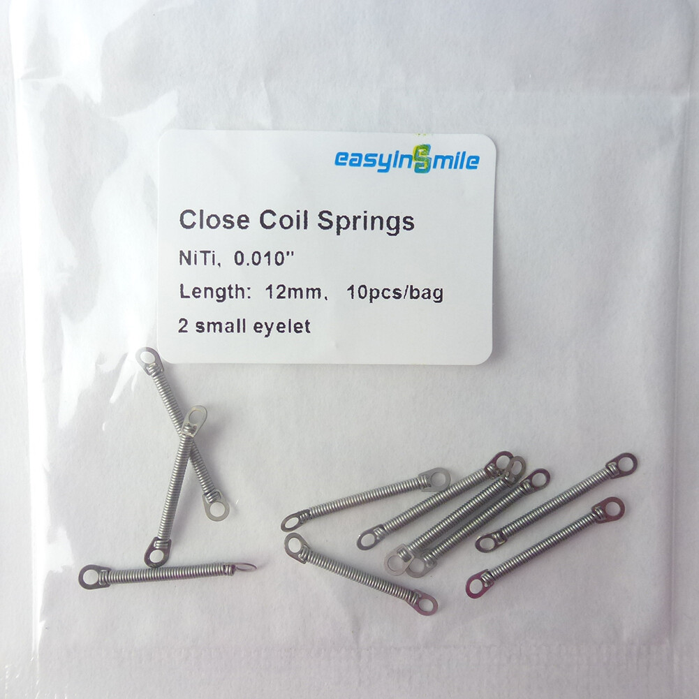 2/10Pcs Dental Orthodontic NITI Open/Closed Coil Spring 0.010/0.012 Easyinsmile