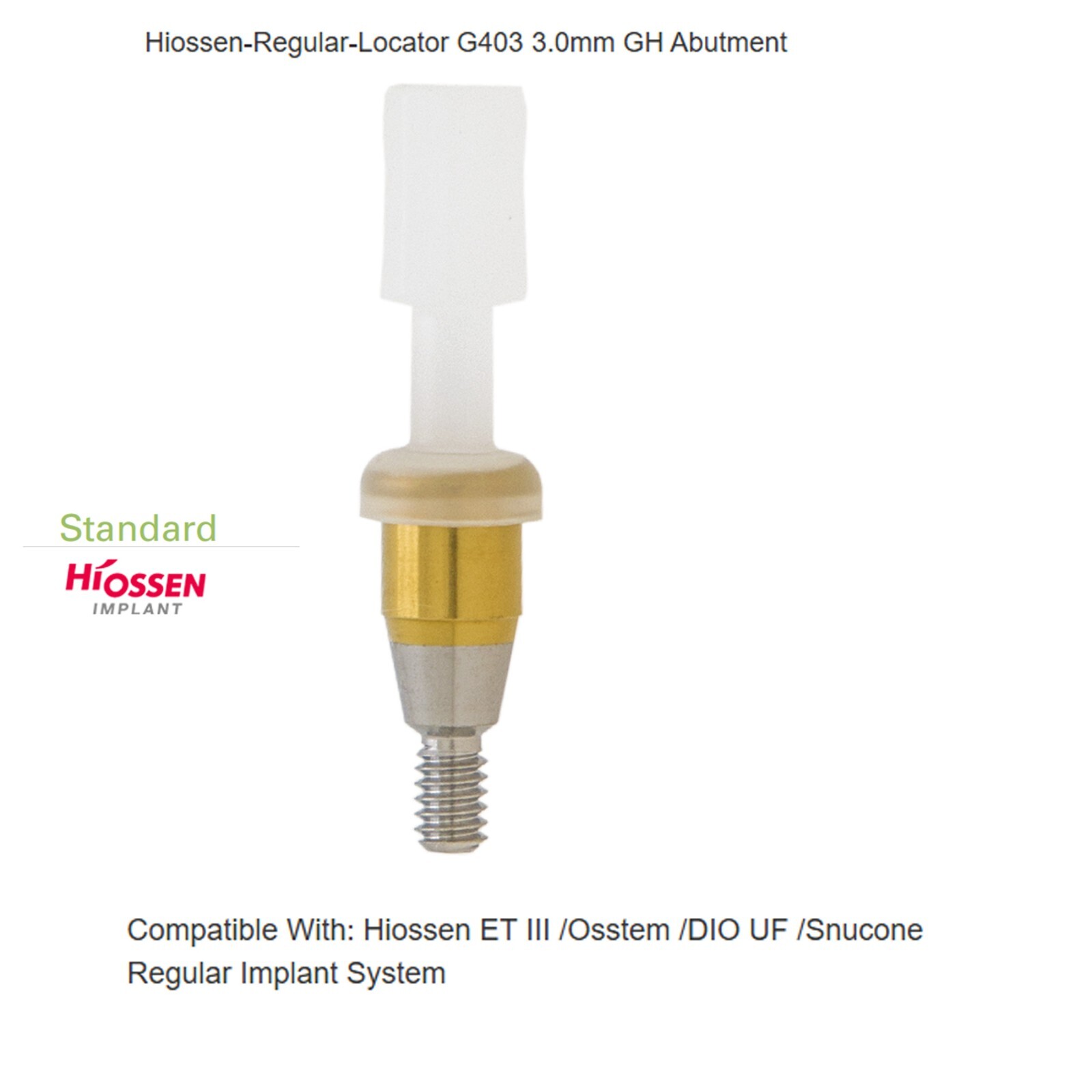 US Hiossen ET Overdenture Locator Abutment Compatible Mini/standard Implants