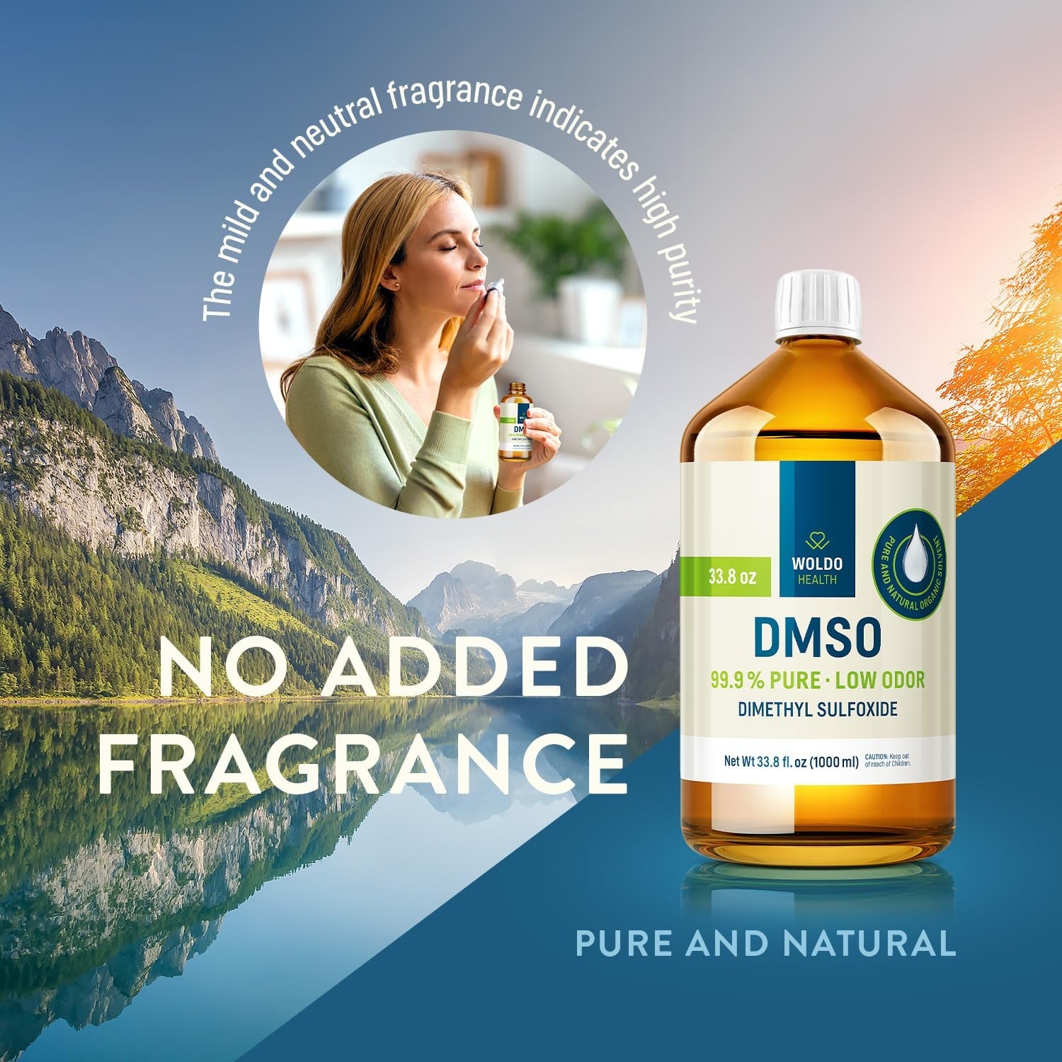 WoldoHealth DMSO (Dimethyl Sulfoxide) 99.9% – Pharmaceutical Grade 8.45oz Gla…