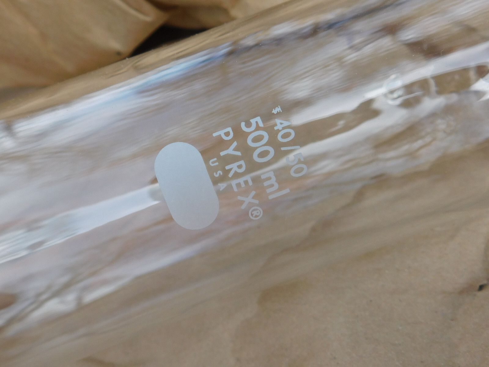 500ml Corning Pyrex 31760-500BO Gas Washing Bottle Only *Exactly as shown*