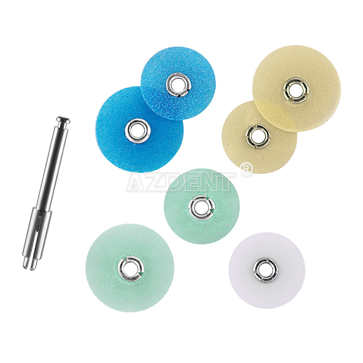 5 Kit de Discos de Pulido para Composite Dental 12mm +14 mm 80pcs + Mandril