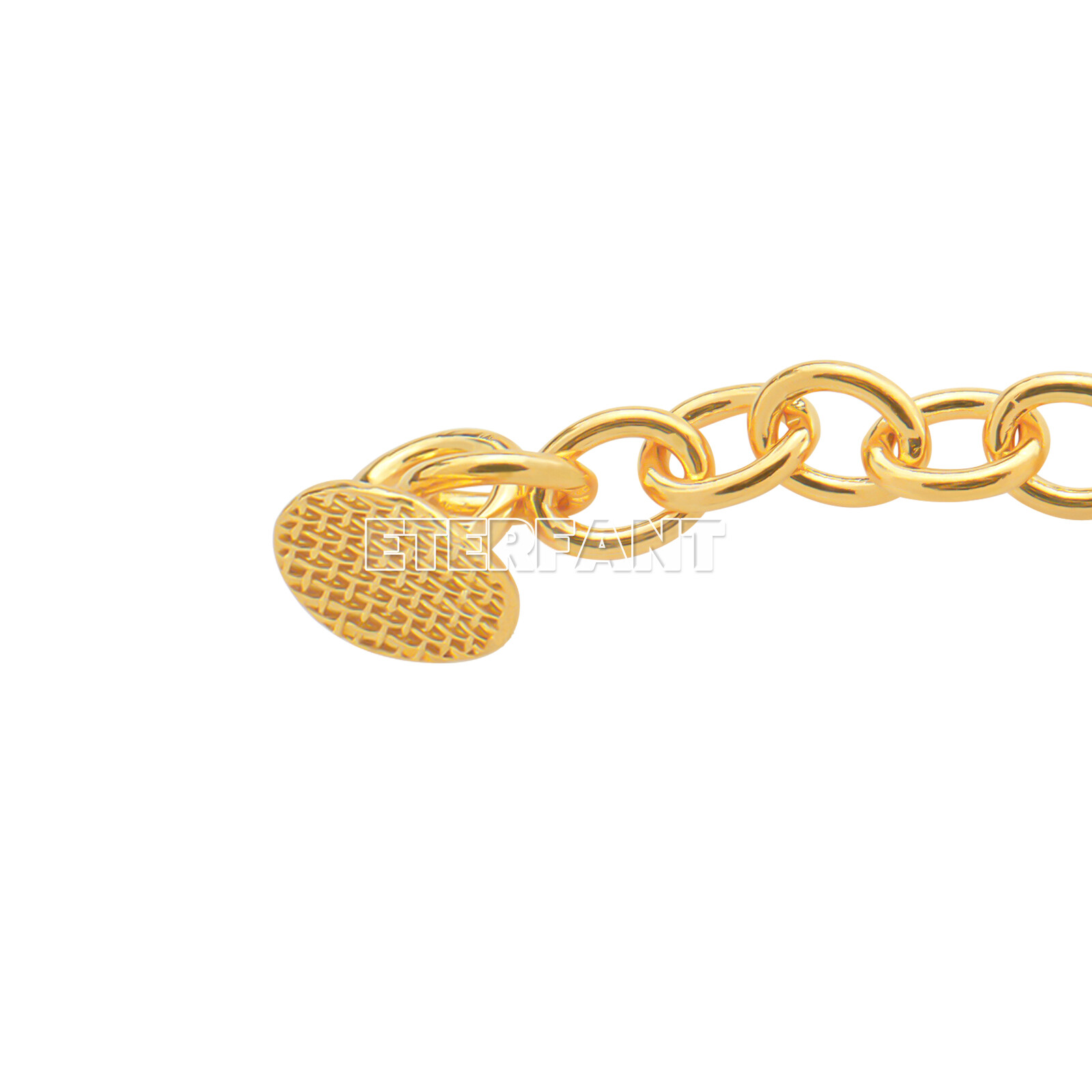 ETERFANT Dental Ortho Lingual Button Traiction Chains Round Plated Silver/Gold