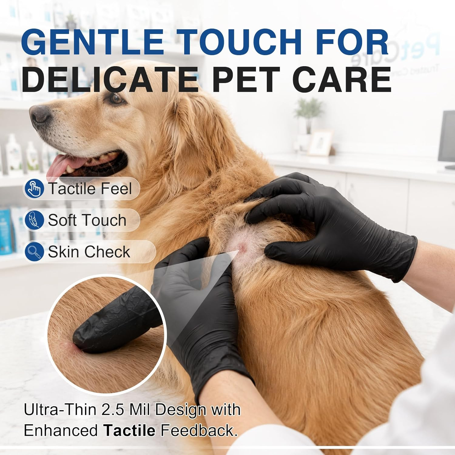 Schneider Black Nitrile Gloves, Powder Free, Disposable Gloves Latex Free for Me