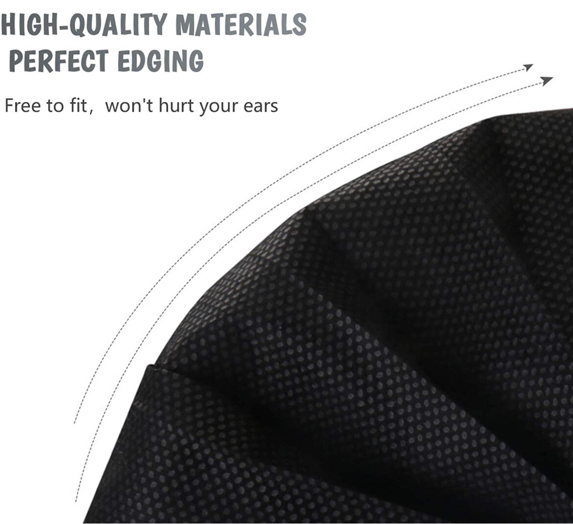 100/50/10 Pcs Black Face Mask Mouth Cover Protector Respirator Filter Kids Masks