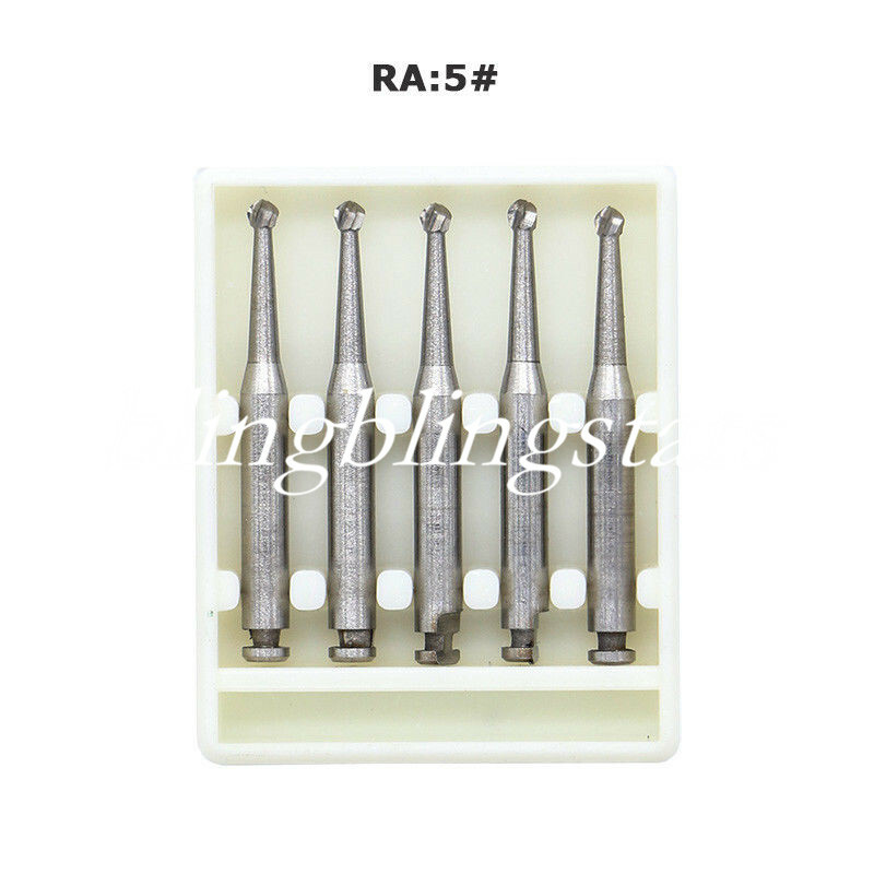 8 Types Dental Round Carbide Bur for Slow Speed Latch Type RA 1# – 8# Burs