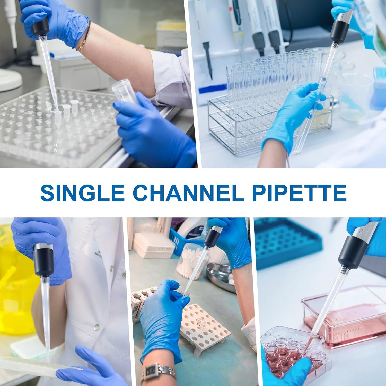 Autoclavable Single Channel Pipette Adjustable Volume Lab Micropipette Pipettors