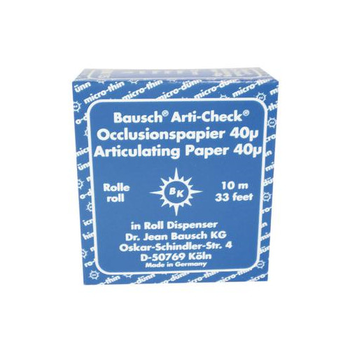 Bausch BK15 Arti-Check Articulating Paper Blue .0016″ 40 Microns 10 m Roll