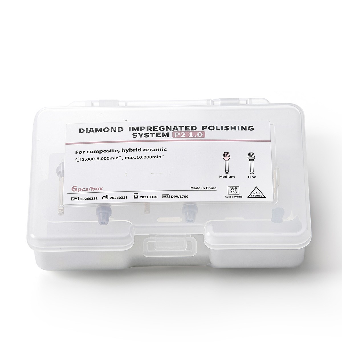 6pcs Dental Composite Resin kit Polishing Wheel RA Medium/Fine for Pre-polishing