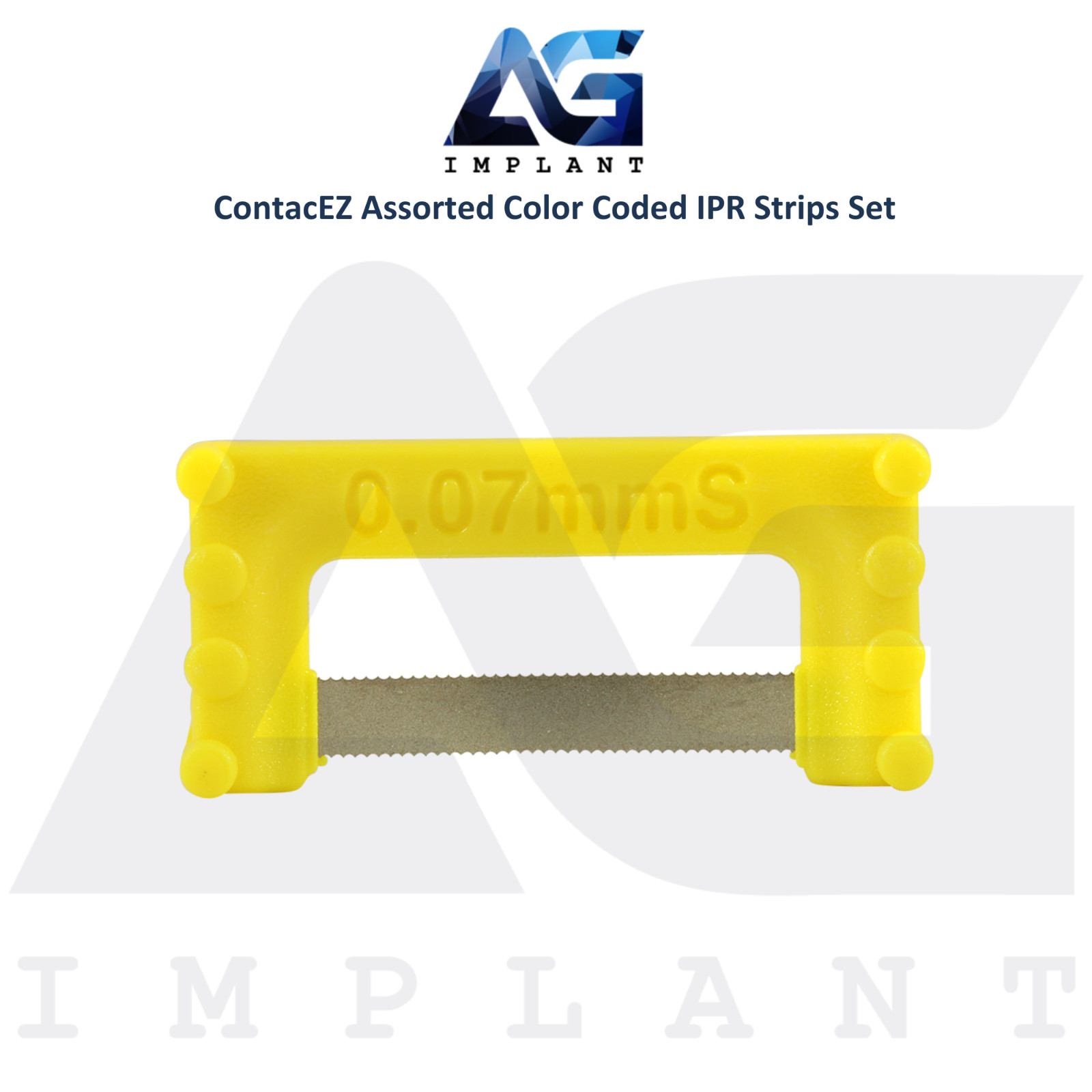 Assorted Color Coded Flexible Diamond Coated IPR Strips Set Stainless Steel