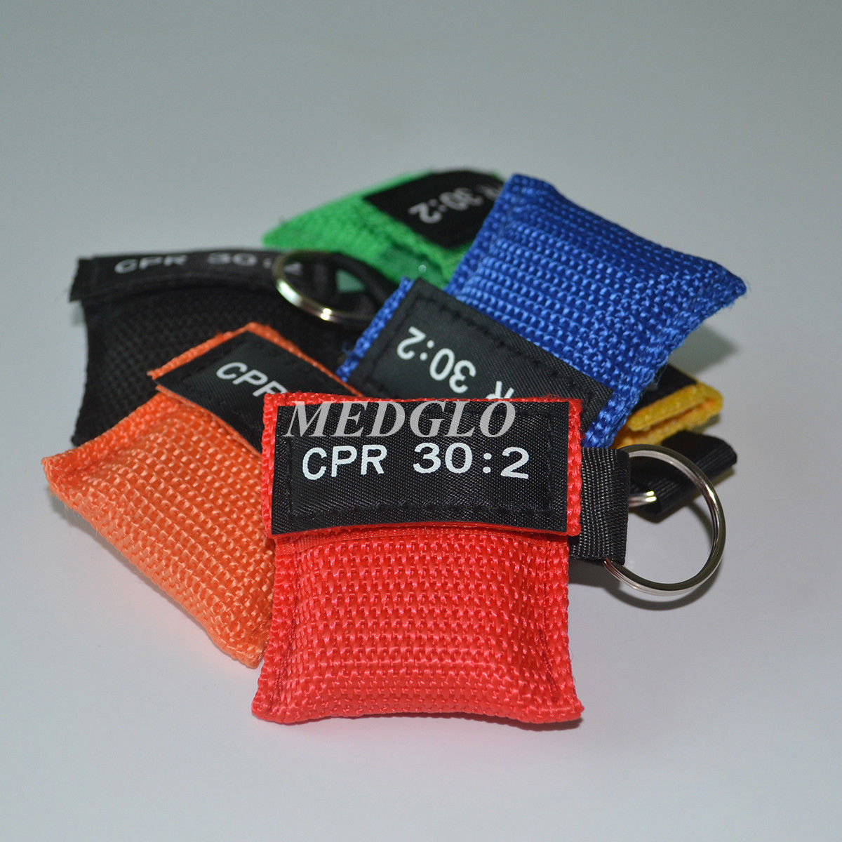 6pcs CPR First Aid CRP Face Shield 6 Colors CPR Breather Valve Face Shield