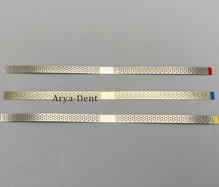Dental Metal Polishing Stick Polish Strips Single Side Diamond Sanding w holes