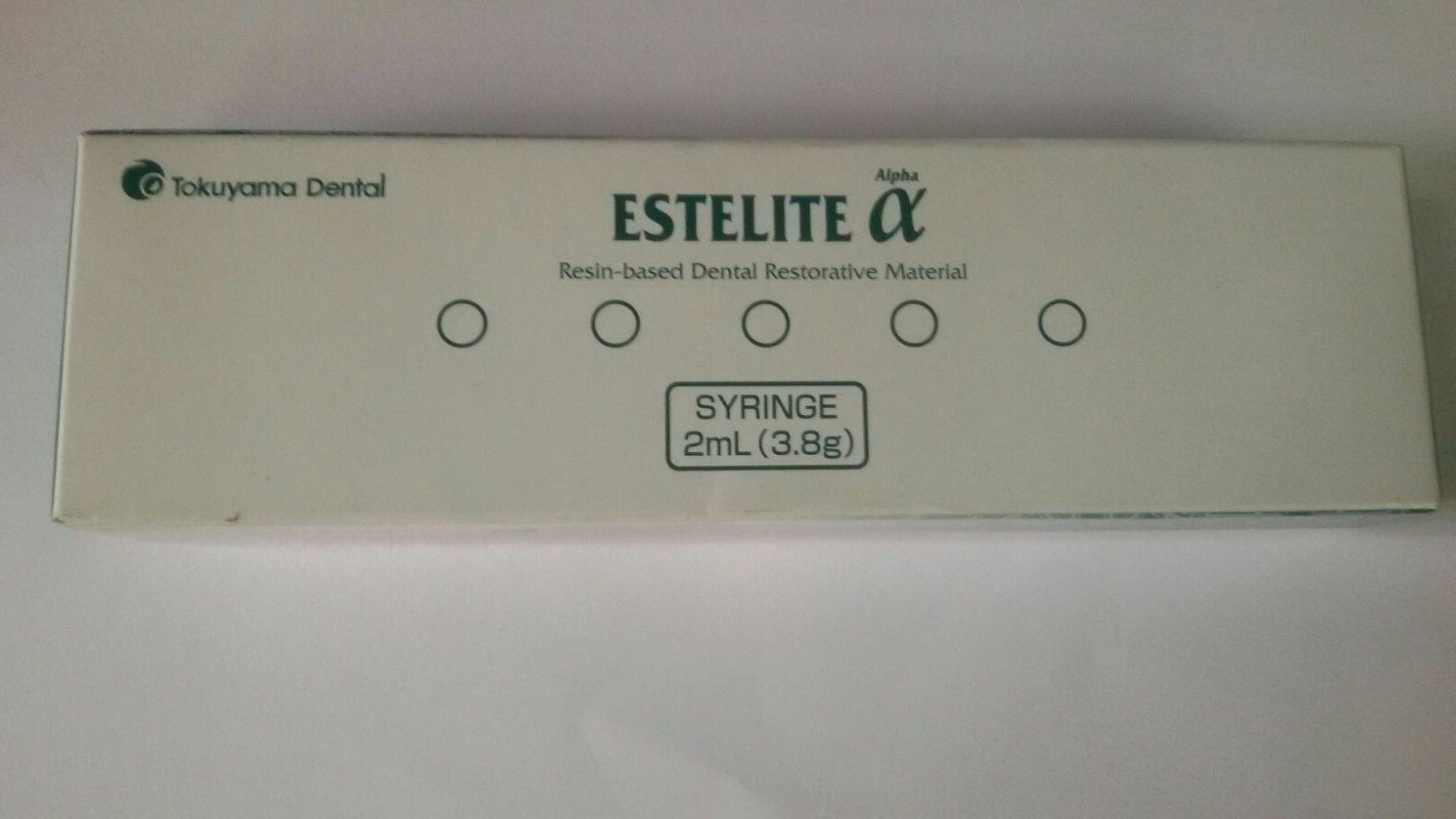 TOKUYAMA ESTELITE ALPHA ,DENTAL COMPOSITE (3.8GM SYRINGE)-LONG EXPIRY